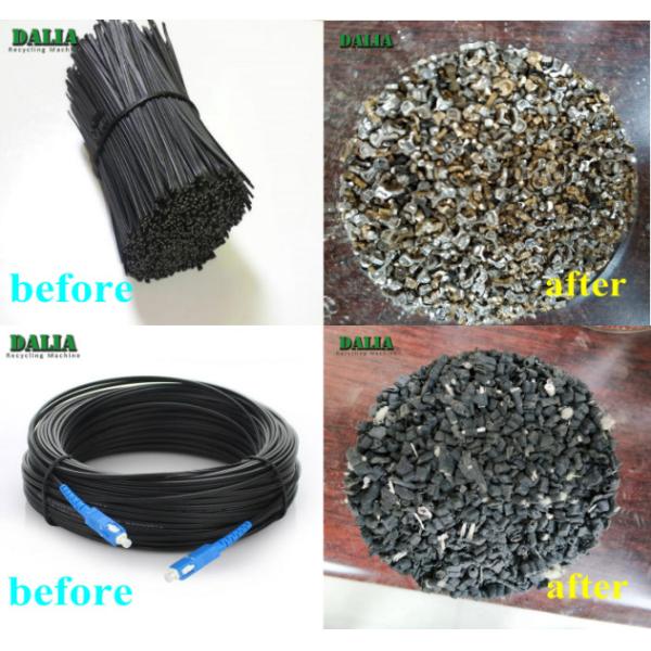 300 - 400kg/h Copper Cable Recycling Granulator , Scrap Copper Wire Granulator Easy Installation