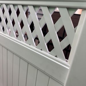 Panneaux de clôture en PVC en vinyle extrêmement durable résistant aux UV Maintenance sans effort