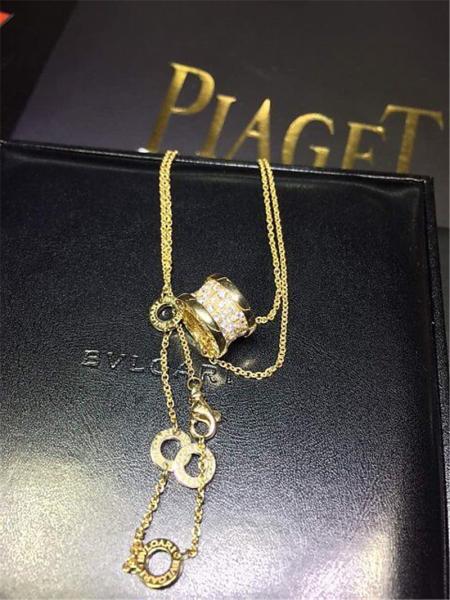 Bi Full diamond Necklace 18k gold white gold yellow gold rose gold diamond  necklace Jewelry factory in Shenzhen, China