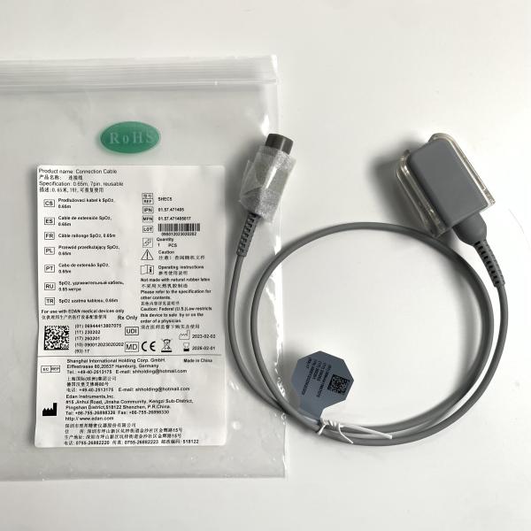 EDAN Оригинальный IT20 Телеметрия Линия расширения трансфера кислорода крови D Голова 7 игл 0,65M REF SHEC5