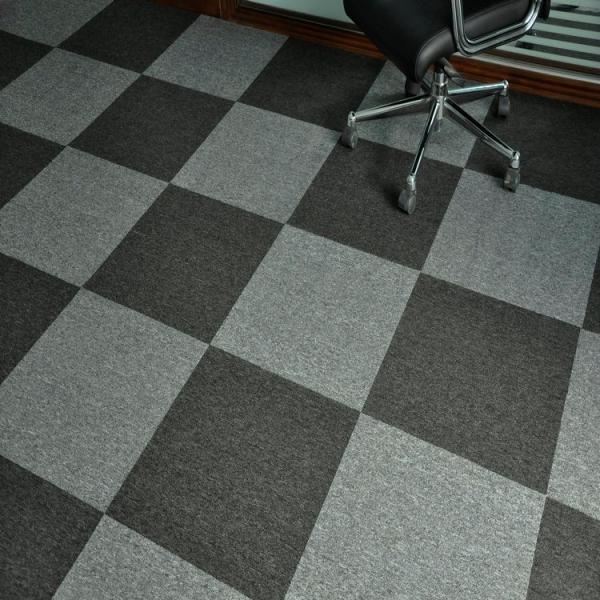 Decorative PP Surface PVC Back Contec Carpet Tiles for Commercial Office Flooring