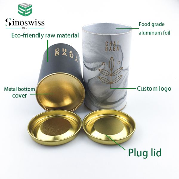 Reusable Sealing Paper Cans Packaging Food Safe Material for Coffee Storage