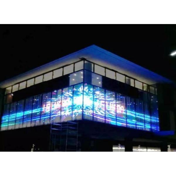 9245 Pixels Transparent Professional Led Display Screen 5000cd 10.4mm