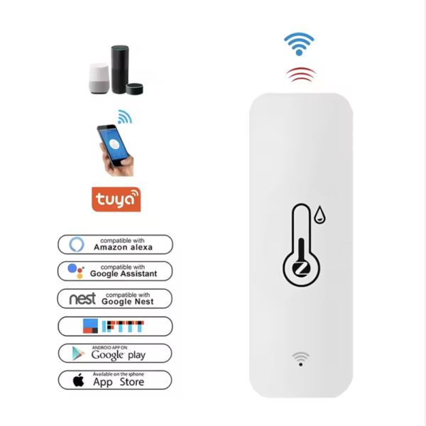App Support IOS And Android Smart Home Sensors Featuring Operating Temperature Range Minus 10 Celsius To 50 Celsius and Email Alerts for Security