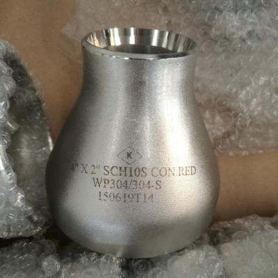 Stainless Steel 8 X 6 Eccentric Reducer , WP304 WP316L Butt Weld Pipe Fittings