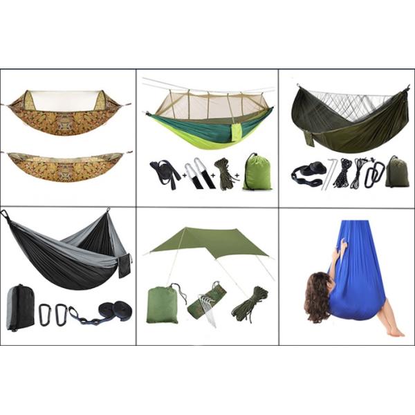 290*140CM Camouflage 210T Nylon Lightweight Camping Mosquito Net Hammock For Outdoor Relaxation