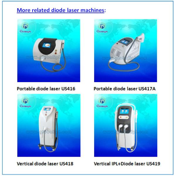 Permanent Beauty Hair Removal Diode laser hair Removal Machine With 808nm
