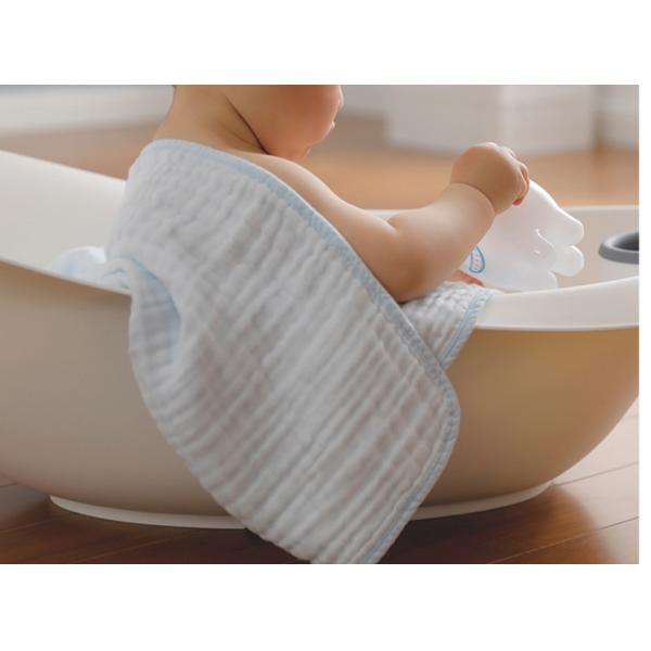 Three Layers Pink Soft Cotton Gauze Fabric Yarn Dyed 144X114 Comfortable