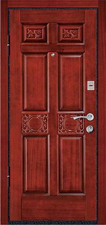 Italy steel wood security armored door