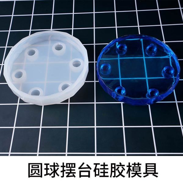 DIY Crystal Dropping Glue Ball Pendulum Silicone Mold Jewelry Pendant Material Package Handmade Clay