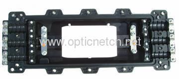 Black Fosc Fiber Optic Closure 96/192 Fibers , Optical Fiber Cable Joint Closure