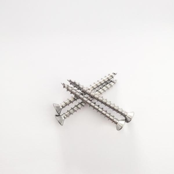 Square Socket Flat Head 304 SS DEK Chipboard Screw T17 SQ Drive With Four Ribs