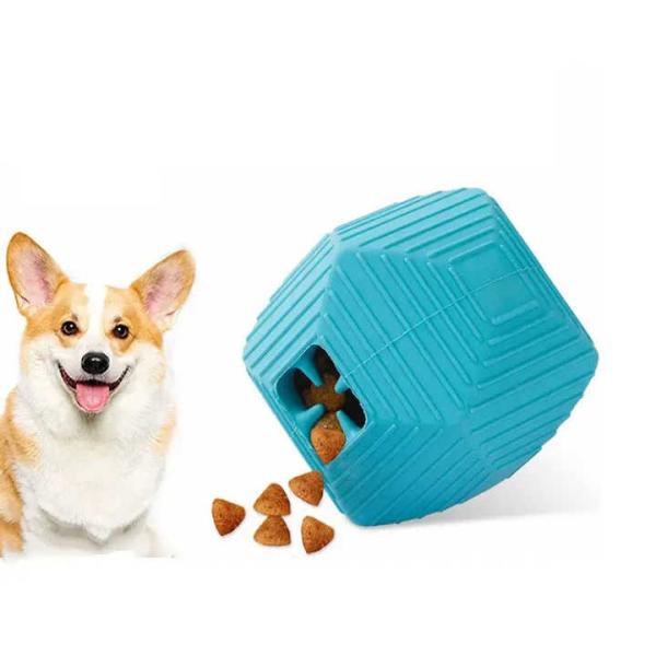 Pet Toy Dog Training Puzzle Chewing Teeth Cleaning Silicone Rubber Toys