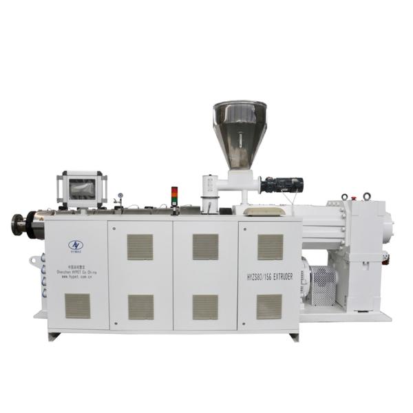 PVC Twin Screw Plastic Production Equipment Double Screw Extruder Machine HYZS80/156 With 55kw 550kg/h