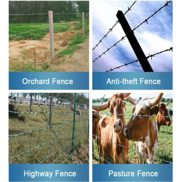 1.8mm Wire Galvanised Barbed Wire