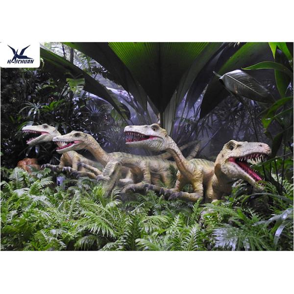 Attractive Animatronic Jurassic Dinosaur Garden Ornaments Mouth Movement With Sounds