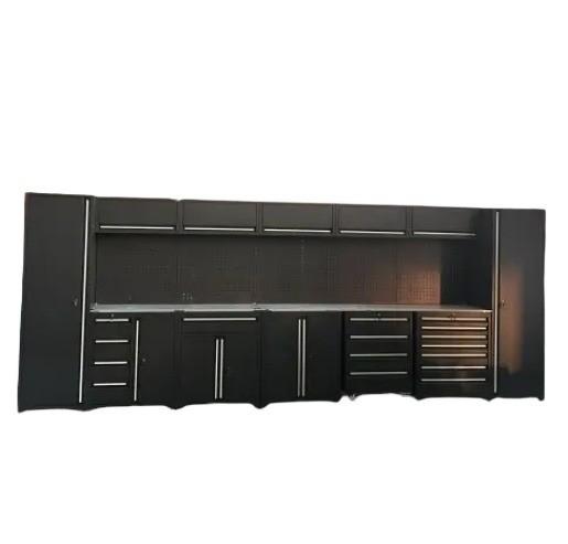 Workshop Garage Storage Cabinets with Doors and Shelves D600mm Heavy Duty Rolling Tool Box