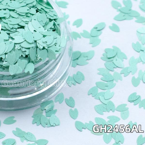 OEM Iridescent Macaron Pink Chunky Glitter Powder Quick Sand Petals Leaves