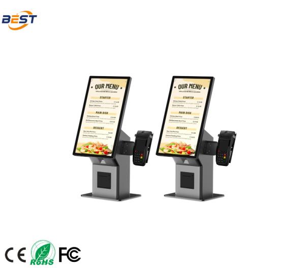 Thermal Printing Digital Menu Boards Full Color LCD 21.5 Inch Signage for Restaurants