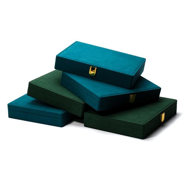 Portable Jewelry Storage Box Customized Green Earrings Stud Earring Box for Travel