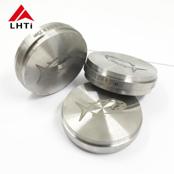Polished Silver Round Titanium Alloy Disc 150mm - 1300mm Plywood Case Included