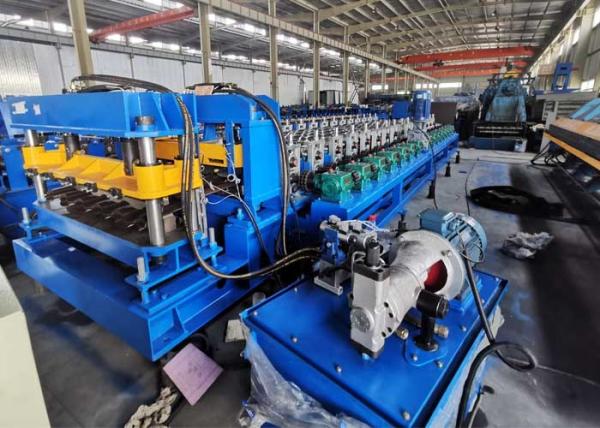 0.3mm-0.8mm Sheet Metal Roll Forming Machine Color Steel Rolling Steel Cold Roof