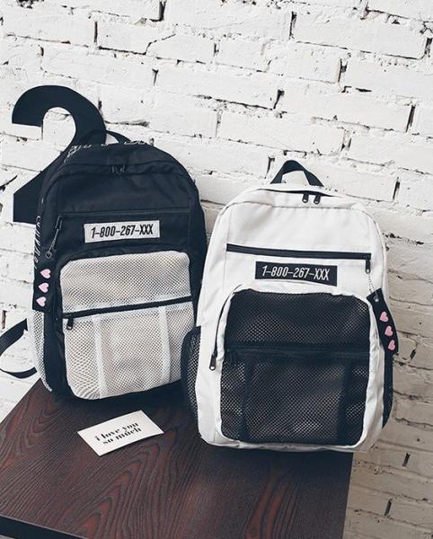 Anti - splash Korean backpack women's large-capacity travel backpack fashion academic bag