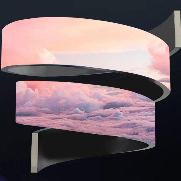 Pantalla de TV LED suave personalizable Pantalla LED flexible para interiores P3 Precio de pantalla sexy