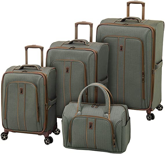 Reinforced Handle 210D Lining TSA Lock Print Luggage Sets