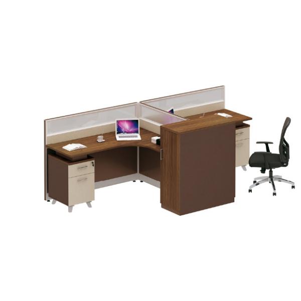 modern 2 seat melamine office panel workstation table furniture
