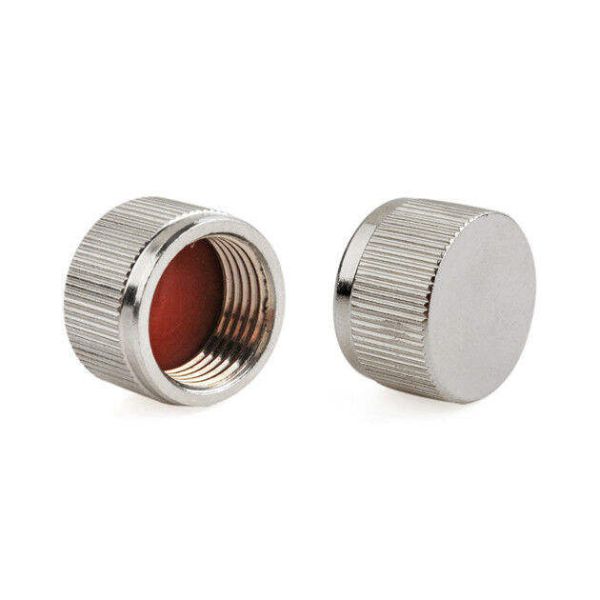 TNC Dust Cap Cover Male Brass with Nickel Plating and IP67 Rating for RF Connectors