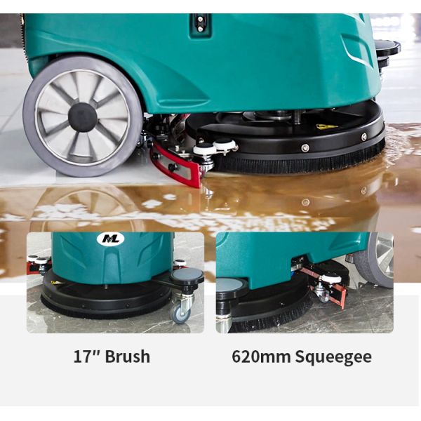 Walk Behind Floor Scrubber Smart Adjustable Handle for Custom Grip & Improved Operator Comfort at Work