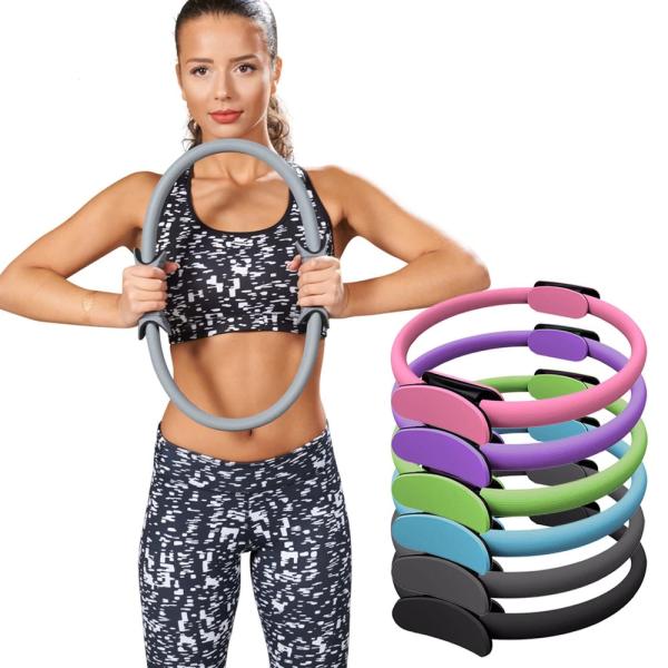 Gym Fitness Yoga Body Wheel , Pelgrip Exercise Ring For Home Training