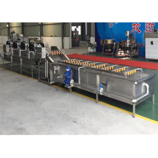 380V Automatic Fruit Canning Equipment High Precision Cleaning / Drying Line