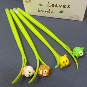 Colorful Soft Rubber Little Bird Gel Pens Wobble Neutral Pen for Gifts Prizes