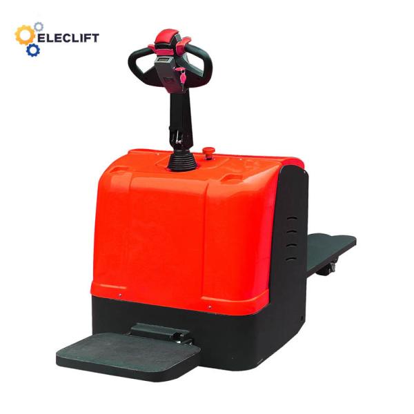 Polyurethane Tires Full Electric Pallet Truck for Warehouse 24V/1.2KW 550/685Mm Width