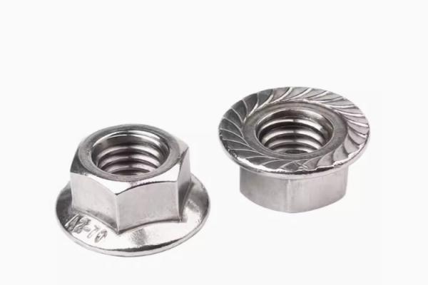 M12 M16 Ferro inoxidável Hexagon Flange Nuts B7 B16 A325 A307 Metal hex Flange nuts