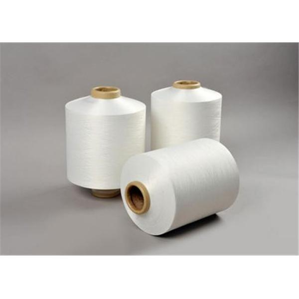 Recycled Raw White Polyester DTY Yarn , Spun Polyester Yarn 50D/24F High