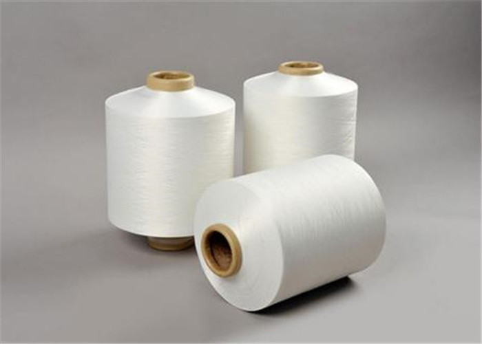 Recycled Raw White Polyester DTY Yarn , Spun Polyester Yarn 50D/24F High Tenacity