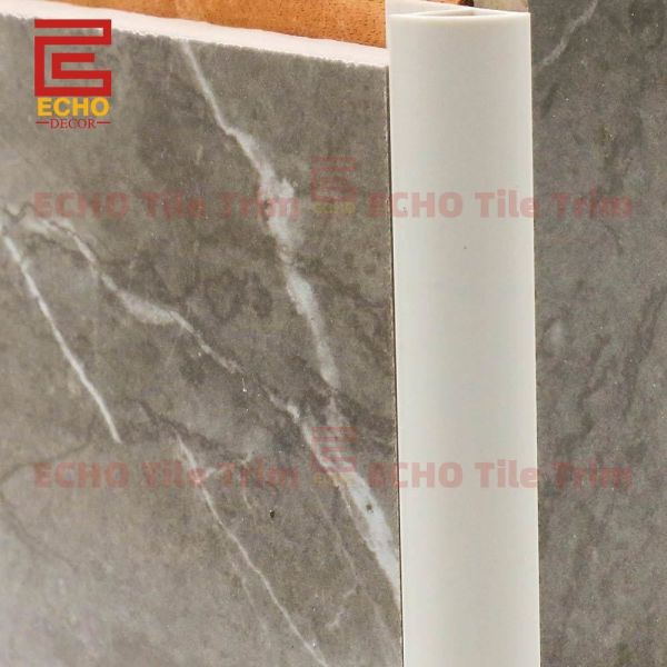 9mm Round Plastic Edge Tile Trim Light Grey Tile Corner Strip 3 8