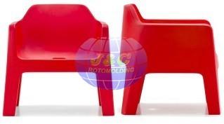Custom Made Rotational Molding Furniture / Double Walled Plastic Roto Molded Chair