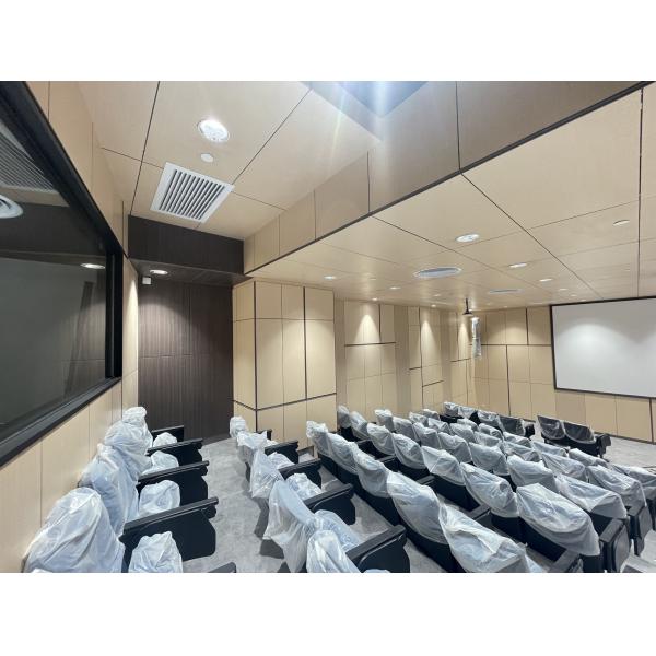 Panneau mural en bois acoustique micro perforé laminé sans couture 0,5 mm