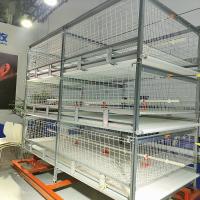 Gaiola galvanizada da galinha de grelha 380V 120/150 para o GV das aves domésticas habilitado
