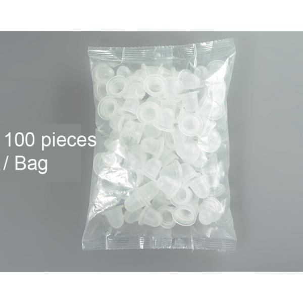 Transparent Silicone Pigment Microblading Eyelash Grafting Ink Ring Cup