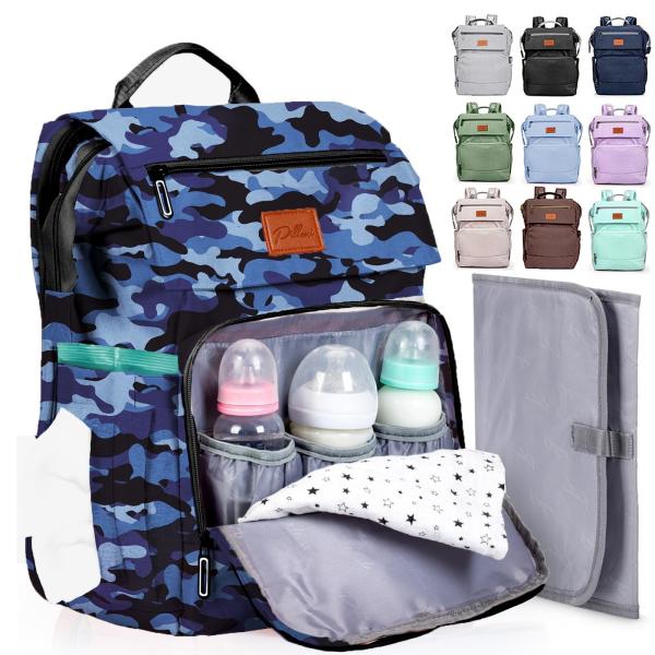 Custom Baby Diaper Bag with Changing Pad Large Travel Bags Newborn Baby Essentials Pack Momy Backpack Casual Womens Backpack