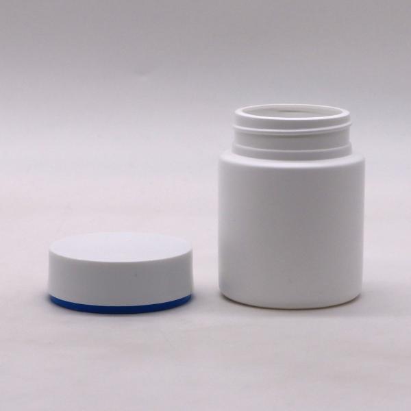 Bouteille médicinale en plastique HDPE de 100 ml Bouteille ronde droite pour capsules Porteur de comprimés
