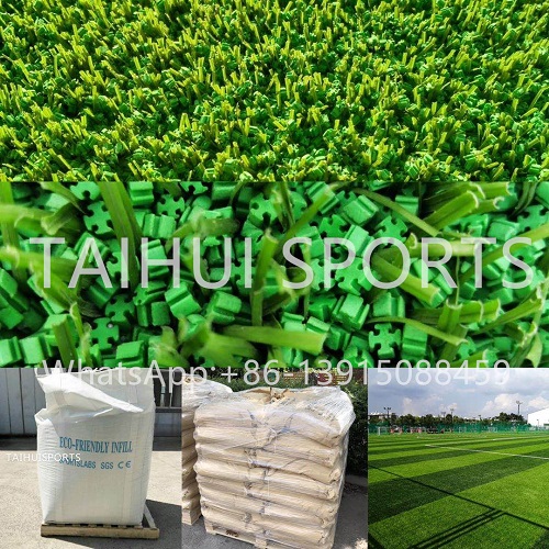 Естественный зеленый SEBS резиновый наполнитель для искусственного газона одобрен SGS