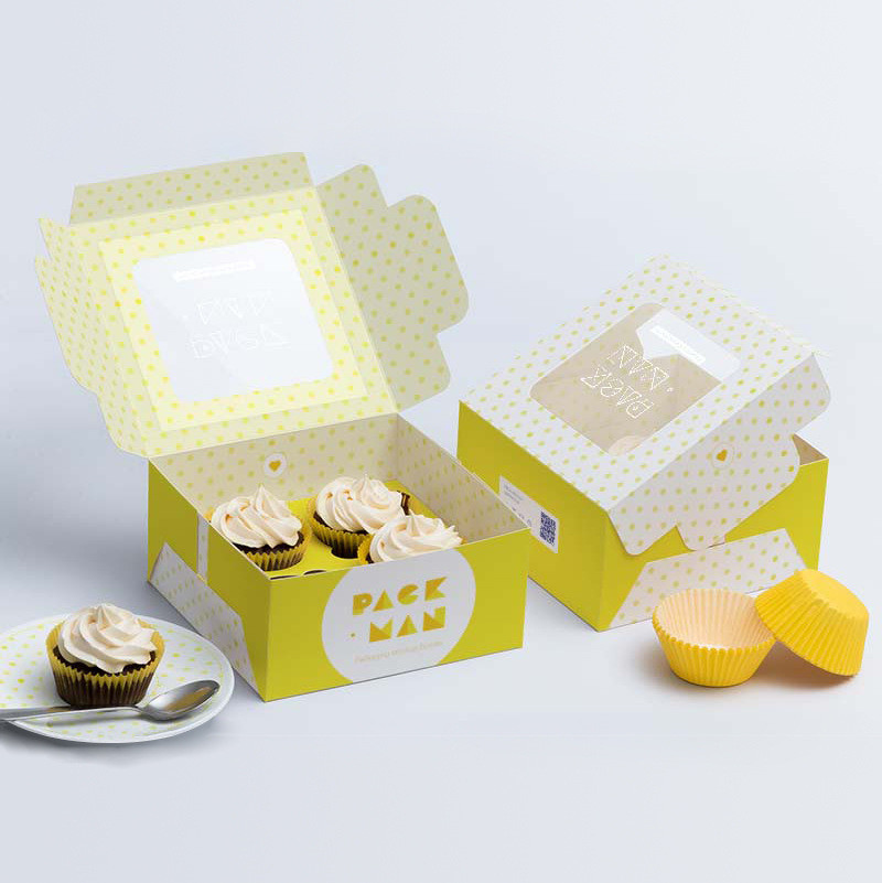 Initial Payment Personalized Acrylic Happy Birthday Cake Box with Custom Logo Design