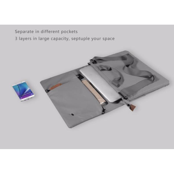 A luva do portátil do computador da lona do algodão ensaca a grande capacidade 150T