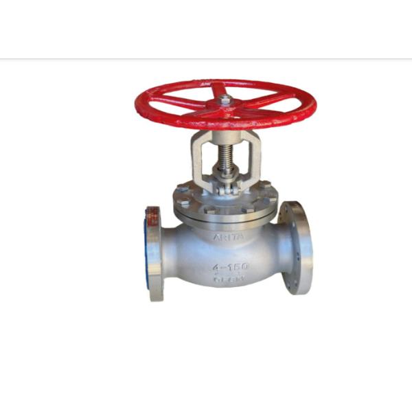 Stainless Steel Globe Valve ANSI B 16.5 WCB RF / RTJ Flanged Globe Valves DN15 Bellow Seal Globe Valve